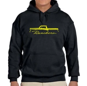 Felpa nera con cappuccio Ford Ranchero Truck 1957 1958 1959 SPEDIZIONE GRATUITA - Foto 1 di 7