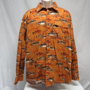 Magellan Sportswear Fishing Shirt Burnt Orange Brown Fish Breatheable Size XL - Picture 1 of 7