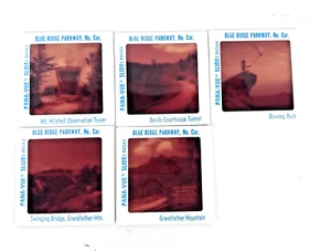 Vintage Blue Ridge Parkway North Carolina Pana Vue Slides Lot of 5 Slides - Picture 1 of 14