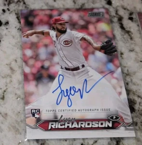 Tarjeta automática Topps Stadium Club Lyon Richardson RC 2024 #SCBA-LR Cincinnati Reds - Imagen 1 de 2