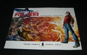 Original 2012 AMERICA'S GOT POWERS Comic Poster JONATHON ROSS Bryan Hitch - Picture 1 of 1