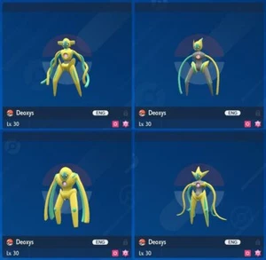 Shiny 6IV  XXXL Birth Island Deoxys all 4 Forms Pokemon Scarlet/Violet - Picture 1 of 11