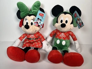 Peluche de Navidad Disney Mickey y Minnie Mouse 15" NUEVO CON ETIQUETAS 2022 Just Play Logo LLC - Imagen 1 de 12