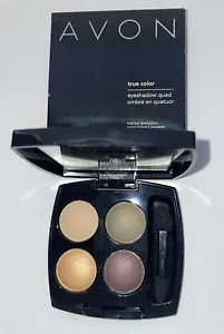 Avon True Color Eyeshadow ~ Q102 EARTH TONES QUAD ~ Canvas/Safari Green/Citrine - Picture 1 of 5