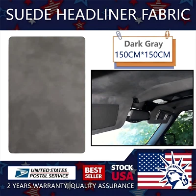 3MM 60"x60" Headliner Fabric Suede Pickup truck ceiling Liner Sag Upholstery - Image 1 of 4