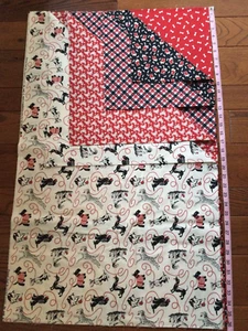 Cotton Quilt Fabric Pampered Pooch by Moda 5 Yards Coordinated Red Black White - Imagen 1 de 3