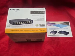 NETGEAR ProSafe FS108 8-Ports External Fast Ethernet 10/100 Desktop Switch - Picture 1 of 3