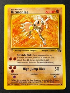 Hitmonlee 22/62 Fossil Rare - Pokemon Card WOTC 1999 Near Mint - Picture 1 of 2