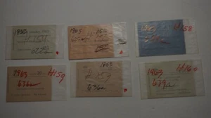 Lotto di 6 Svezia Scott 1963 622a H154, 625a H155, 633a H158, 636a H159, 639a H160 - Foto 1 di 11