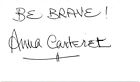 Anna Carteret Autograph - Juliet Bravo - Signed 5x3 Card - AFTAL