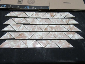 ~ LOT OF 53 ANTIQUE VICTORIAN TRENT TILES ~ 1.5 X 3 ~ ARCHITECTURAL SALVAGE - Picture 1 of 10