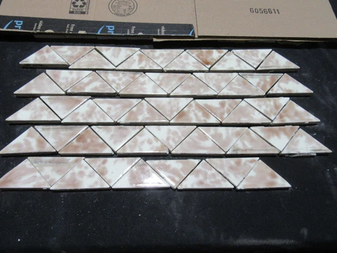 ~ LOT OF 53 ANTIQUE VICTORIAN TRENT TILES ~ 1.5 X 3 ~ ARCHITECTURAL SALVAGE Cover