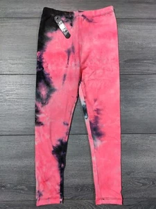 Tie Dye Leggings Girls Large-XLarge Pink Colorful Yoga Pants Bottoms - Picture 1 of 3