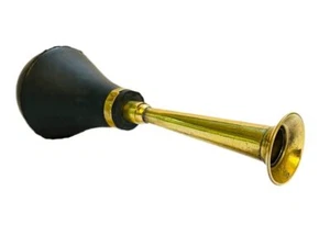 Handmade Brass Cycle Bulb Horn Bell Hooter Rubber Bulb - Picture 1 of 5