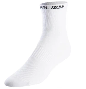Pearl Izumi Elite Pro Socken mittel hohe Fahrrad Funktion Gr. L 41 42 43 44 Weiß - Picture 1 of 6