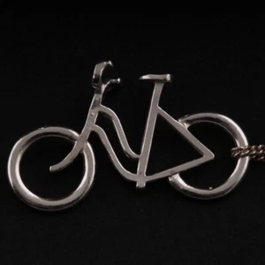 Colgante de plata para bicicleta de mujer OBP Collection A/S Copenhagen. "Sol y noche". - Imagen 1 de 6