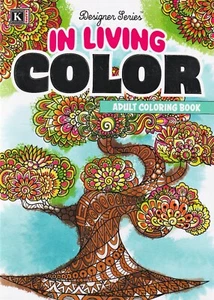 Kappa Publication IN LIVING COLOR Designer Series Adult Coloring Book - Picture 1 of 3