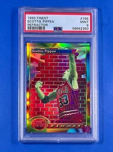 Tarjeta Finest Refractor Scottie Pippen 1993-94 PSA 9 como nueva #105 Bulls Low Pop 39 - Imagen 1 de 2