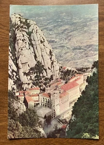 Vintage Montserrat Das Kloster von San Juan aus gesehen Postkarte P6L7 - Bild 1 von 10