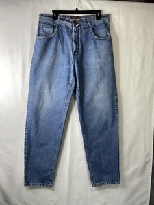 Vintage Structure Men's Light Wash Denim Jeans Tag 36R Actual 34x31 Made In USA - Picture 1 of 14