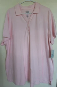 Croft and Barrow Damen Kurzarm klassisches Polo pink Größe 3X neu mit Etikett - Bild 1 von 3