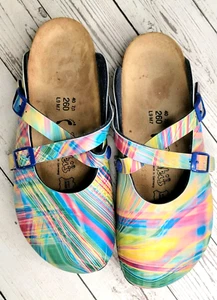 Zuecos BIRKI'S Birkenstock Dorian cuero multicolor Mary Jane talla 40 EE. UU. 9 - Imagen 1 de 11