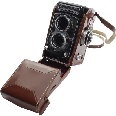 Rollei Rolleiflex analogue camera Synchro-Compur Tessar 1:3.5 T=75 mm - Image 1 of 4