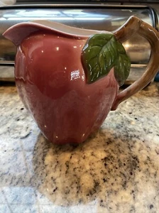 vintage kitschy ceramic collectibles Apple Pitcher Vintage 7” Tall 18” Round  - Picture 1 of 6