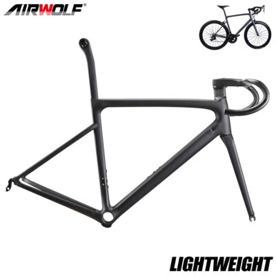 Freio aro leve AIRWOLF quadro de bicicleta de estrada carbono bicicleta de corrida 700*25c - Imagem 1 de 4
