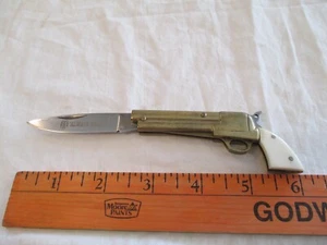 Vintage ROUGH RIDER Knife RR TESTED SHARP "Always Ready" Brass Revolver Jack Kni - Picture 1 of 14