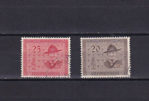 SA08a Liechtenstein 1953 International Scout Conference, Vaduz used stamps CV$30