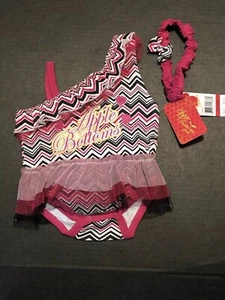 Conjunto body y diadema Apple Bottoms bebé niña 2 piezas 3/6 meses RN36753 - Imagen 1 de 4