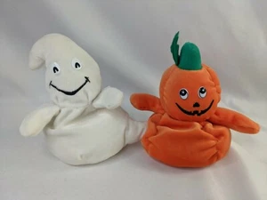 Cuddle Wit Pumpkin Ghost Bean Plush 6 Inch Stuffed Animal Toy - Picture 1 of 6