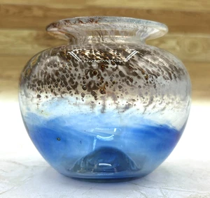 Isle of Wight Studio Glass Globe Vase Seaward Style Impressed Flame Pontil Mark - Picture 1 of 17