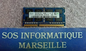Barrette Mémoire SK HYNIX 4GB 2Rx8 PC3-12800S-11-12-F3 (HMT351S6CFR8C-PB N0 AA) - Foto 1 di 4
