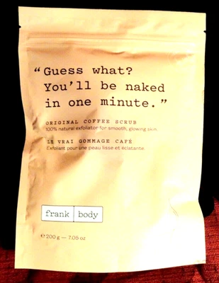 FRANK BODY COFFEE SCRUB 7.05 OZ. NATURAL EXFOLIANT🌸 - Image 1 of 4