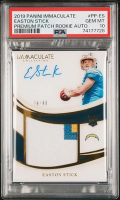 2019 Panini Immaculate Premium RPA /99 Easton Stick #PP-ES PSA 10 Pop 1 GemMint - Image 1 of 2