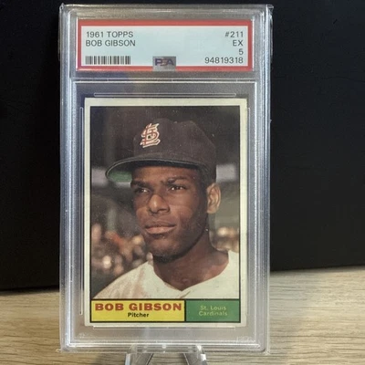 1961 Topps - Bob Gibson #211 PSA 5 Foto 1 de 2