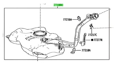 TANQUE SUBASSY COMBUSTIBLE ORIGINAL Toyota oem Yaris Cross MXPB10 07/2022–01/2024 77001-5 Foto 1 de 2