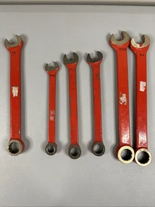 Vintage Carltso Safety Tools Bronze Non Sparking 6 Wrench Set 17mm 7/16 1/2 More - Picture 1 of 5