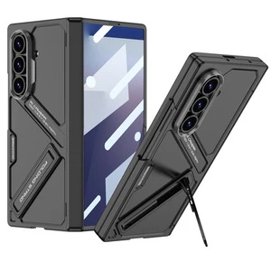 Custodia telefono antiurto cavalletto per Samsung Galaxy Z Fold 7 6 con protezione schermo - Foto 1 di 13