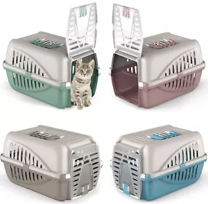 Cat Carrier Puppy Portable Large Front Car Travel Box Vet Carrying Case Pet - Picture 1 of 12