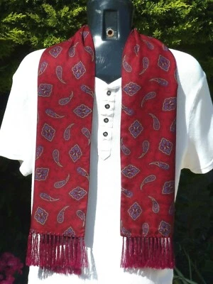 Vintage TOOTAL Scarf Cravat Dapper Mod Indie Scooter Goodwood Ascot 1960 1970 - Image 1 of 4