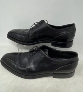 Boss Hugo Leather Oxford Shoes Black 11 Made In Italy Derby Men - Picture 1 of 7