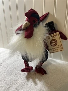 Vtg Boyds Rooster Ornament Yankee Doodle Doo Quilt 9” Patchwork Christmas Rare - Picture 1 of 5