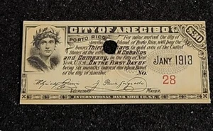 PUERTO RICO 3 CITY OF ARECIBO $30 BONO YEARS 1913, 1914, 1915 ALL # 28 - Picture 1 of 6