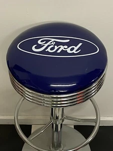 FORD PREMIUM BAR STOOL ADJUSTABLE HEIGHT HOT ROD XR XW XY GT PHASE III 32 LTD - Picture 1 of 9