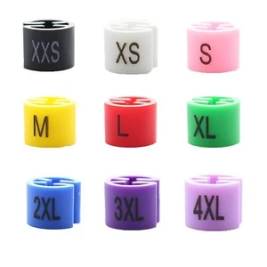 Rizzo's Closet Size Markers for Clothing Hangers Plastic Colored Coat Hanger - Picture 1 of 3