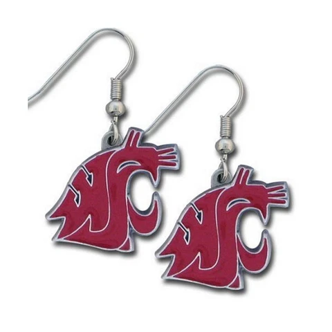 Siskiyou Sports NCAA Team Logo Dangle Earrings Washington State Cougars Cover