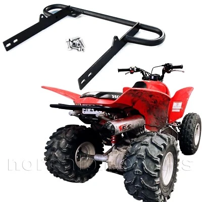 Suporte de barra de apoio traseiro largo para 2006-2019 Honda TRX250EX TRX250X ATV preto - Imagem 1 de 4